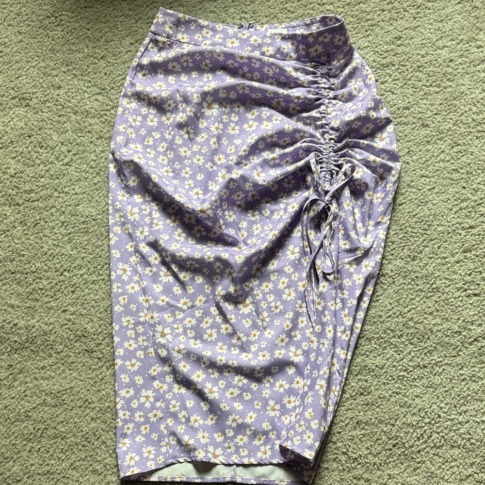 SHEIN Lavender Floral Skirt